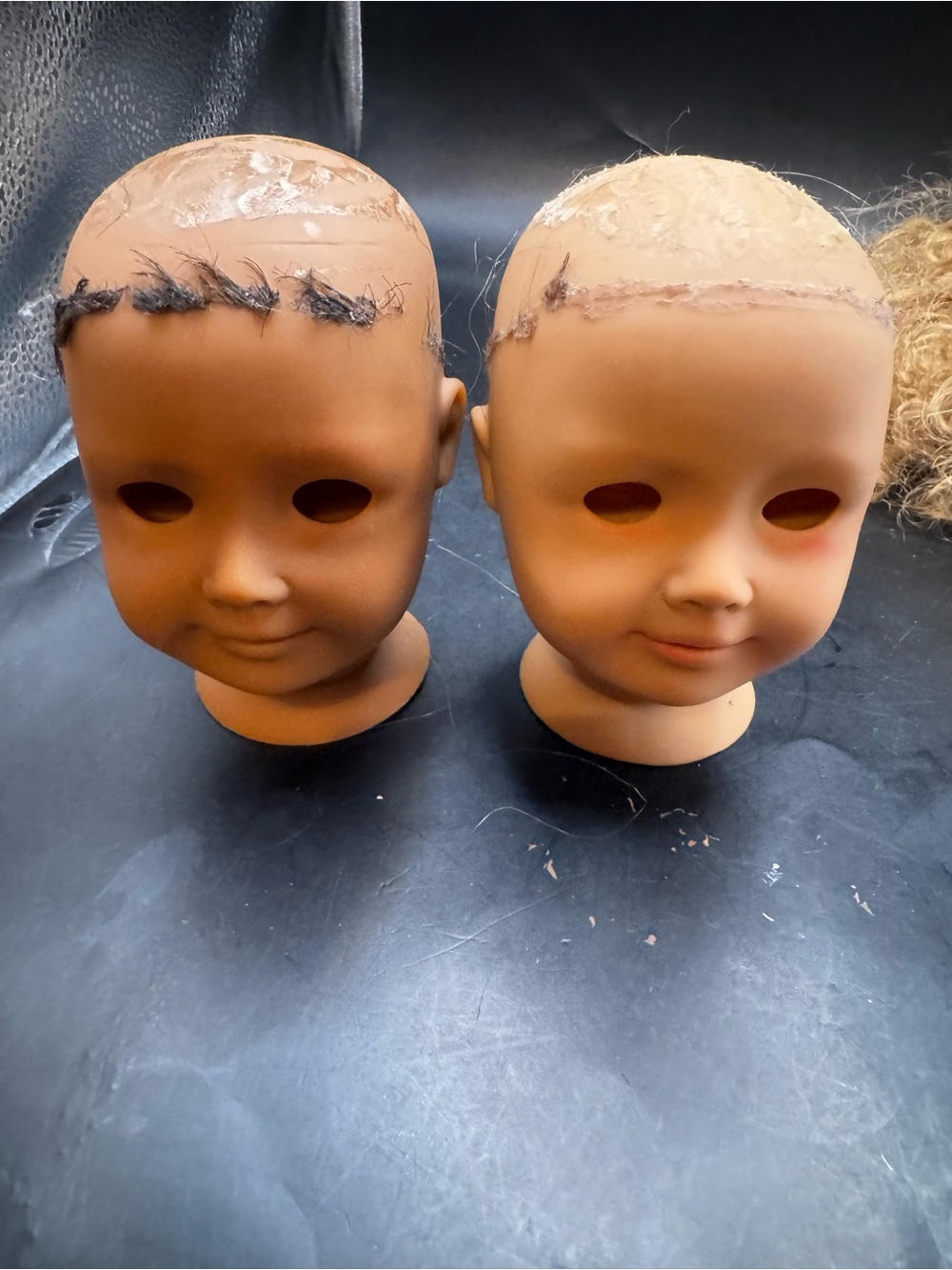 American Girl Doll Heads for OOAK TLC Lot of Two